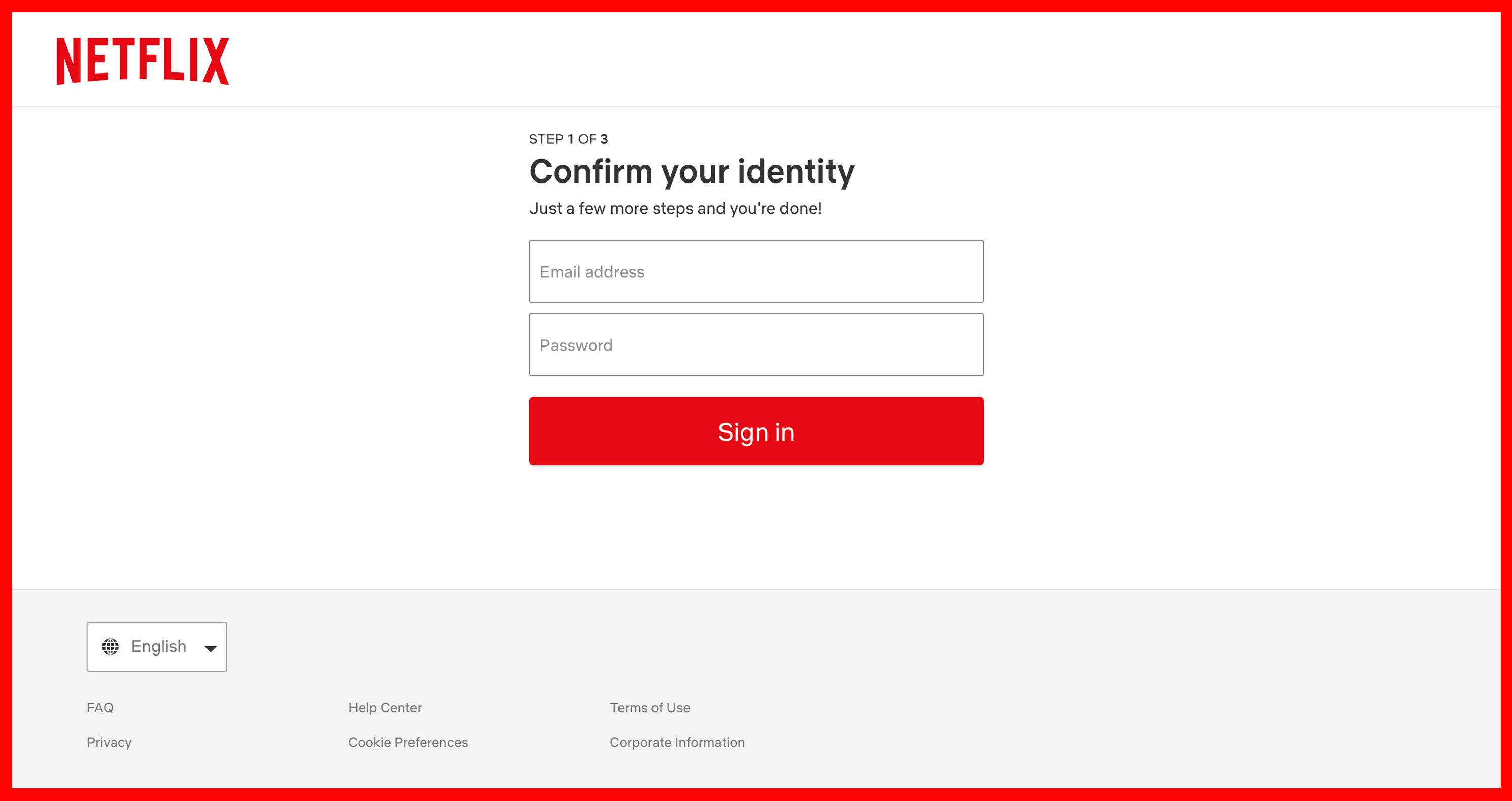 scam netflix 2023 login page