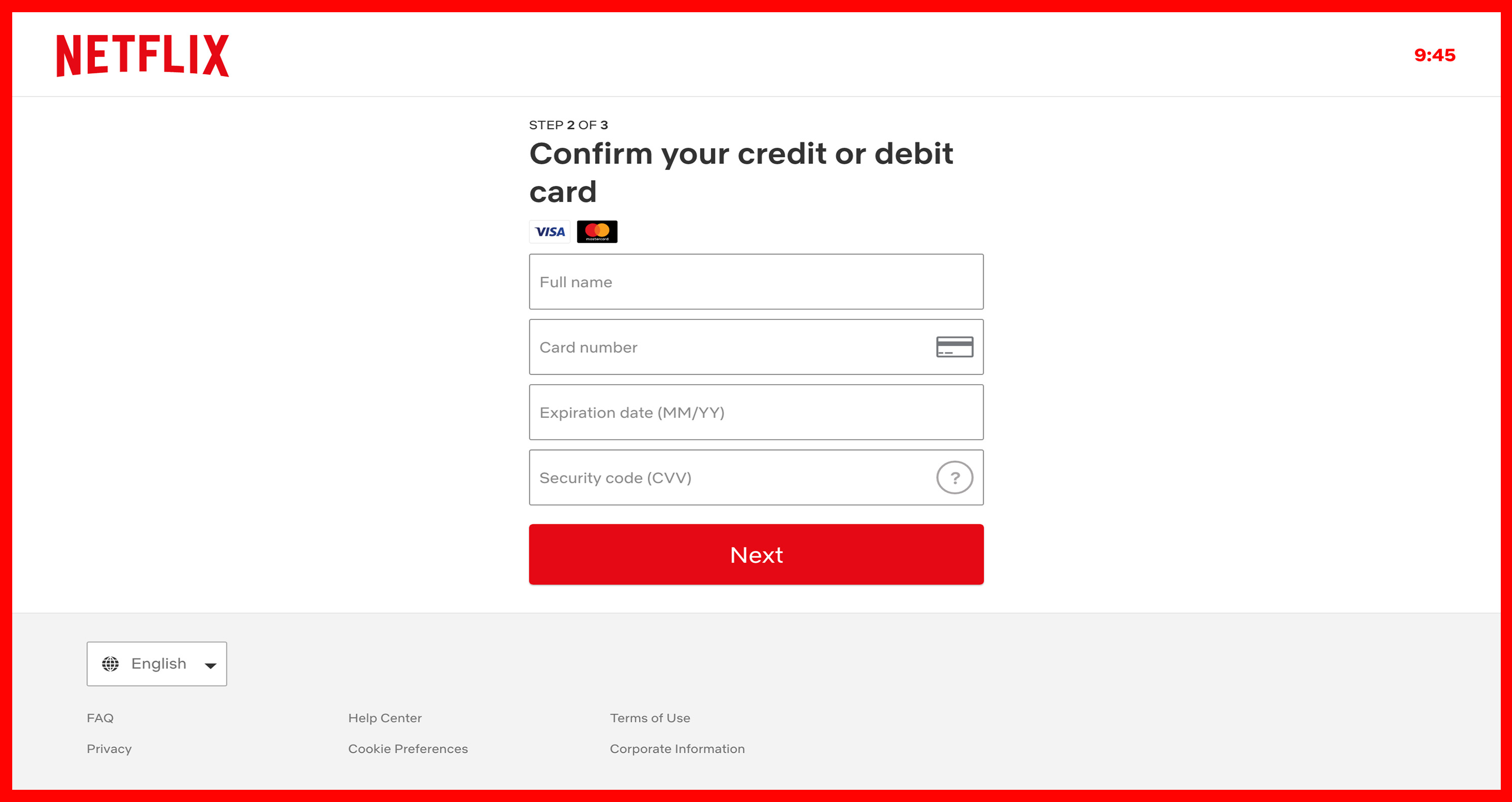 scam netflix 2023 card details